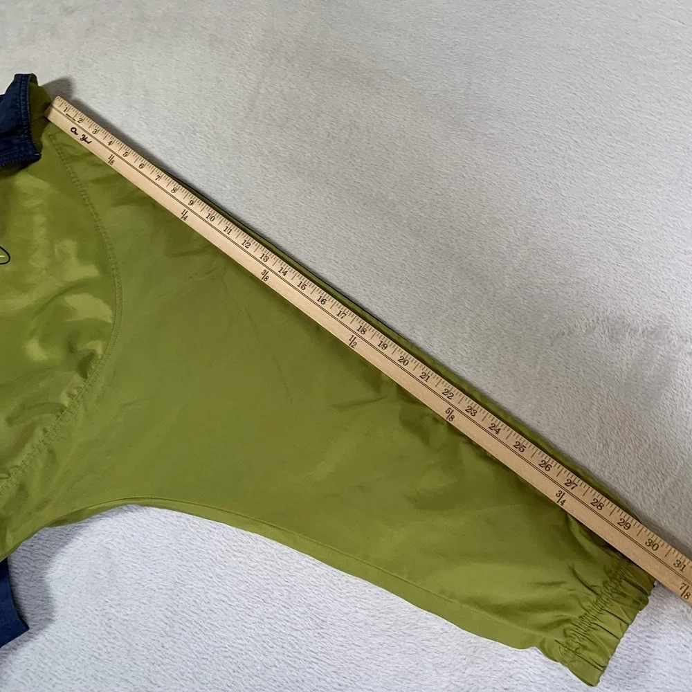 Vintage Nike Jacket Youth XL 18‎ Green Navy Colorblock Windbreaker Full Zip 90s